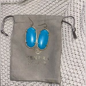Gold Kendra Scott Danielle turquoise earrings